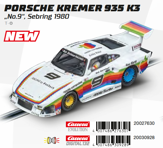 Carrera Digital 132 Porsche Kremer 935 K3 No.9 Sebring 1980